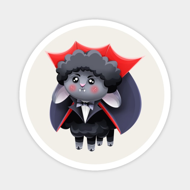 Count Drac-ewe-la Magnet by Art by Angele G